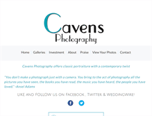 Tablet Screenshot of cavensphotography.com